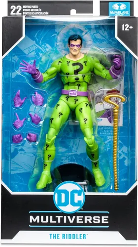 Vista 9 de McFarlane Toys - DC Multiverse The Riddler (DC Classic) Figura de acción de 7 pulgadas
