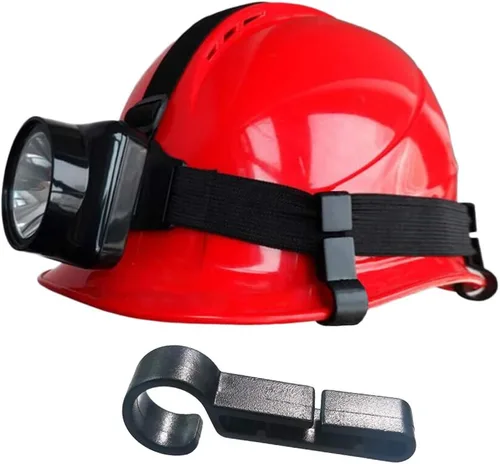 Vista 4 de 10 clips de casco para casco duro, monta fácilmente la linterna frontal en el casco de bordes estrechos