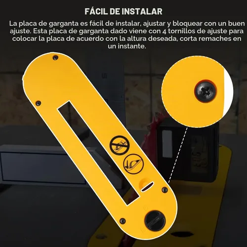 Vista 3 de DWE7402DI Placa de garganta Dado para DeWalt DWE7491RS DWE7491