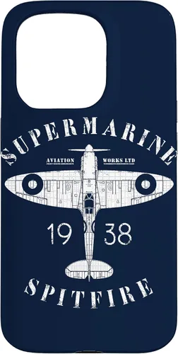 Vista 19 de iPhone 12 Pro Max Spitfire RAF Británico WW2 Fighter Aviation Case Supermarine Aviation