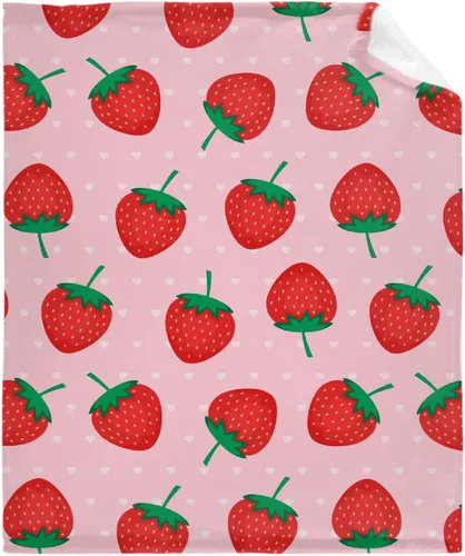 Vista 14 de Darani Manta de franela ligera de fruta de plátano, súper suave y acogedora, cálida y ligera, manta de franela suave de 60 x 50 pulgadas