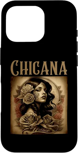 Vista 20 de iPhone 16 Chicana Style Tattoos Clothes Women Mexican American Latina Case