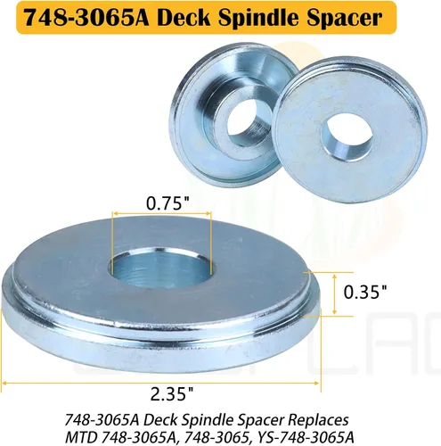 Vista 5 de 918-04426 Kit de montaje de husillo con espaciador de husillo de cubierta 748-3065A que reemplaza 618-04426 618-3129A 618-3129B 918 04426 918-04217