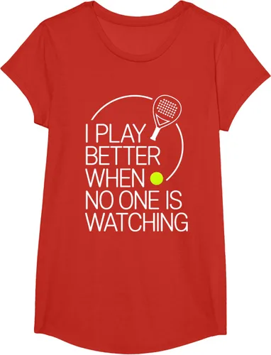 Vista 43 de Camiseta de tenis de pádel I Play Better When No One is Watching