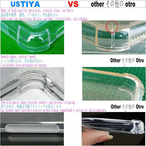 Vista 6 de USTIYA Funda para Huawei Nova 8 Clear Crystal TPU Cuatro Esquinas Cubierta Proteger Cámara Llanura Transparente Suave Teléfono Funda Protectora