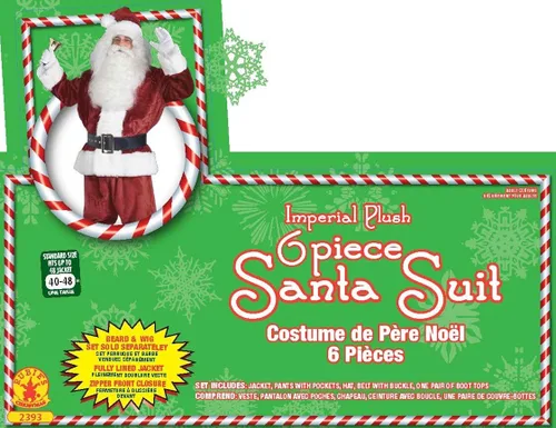 Vista 5 de Rubie's Deluxe Crimson Imperial - Traje de Papá Noel