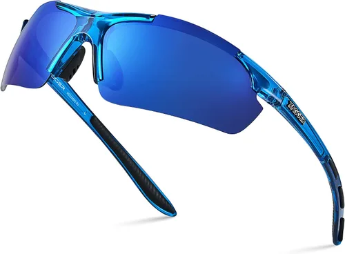 Vista 18 de Lentes de sol polarizados deportivos para hombres y mujeres, con diseño envolvente, UV400, para correr, béisbol, sóftbol, ciclismo, conducción