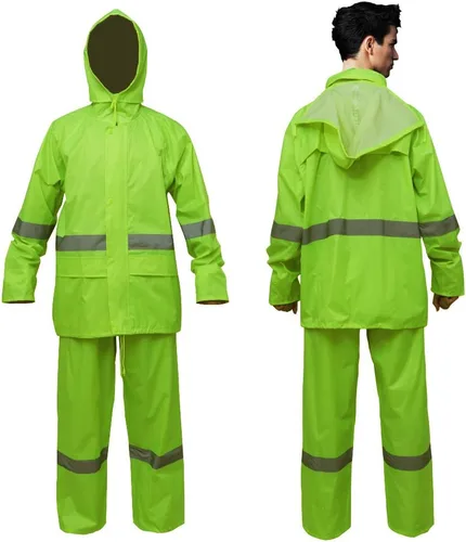 Vista 5 de RainRider Traje de Lluvia, Chaqueta y Pantalones para Hombres y Mujeres, Impermeable, Ligero, Equipo de Lluvia, Ropa de Trabajo
