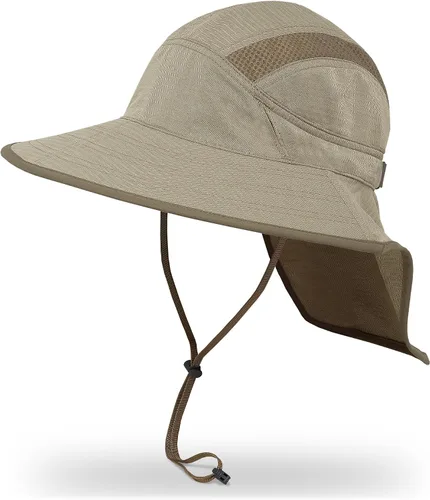 Vista 8 de Sunday Afternoons Ultra Adventure Hat UPF 50+ Sun Hat Reverse Split Brim, Sunglass Lock, neck cape, side mesh panels, moisture-wicking sweatband
