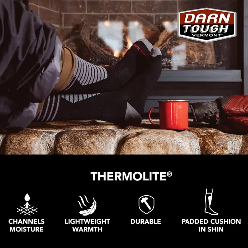 Vista 5 de Darn Tough - Insignia de cerveza OTC de peso medio con cojín para hombre (estilo 8045)