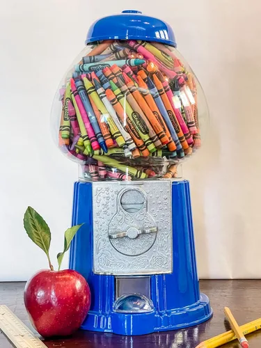 Vista 12 de Máquina clásica de chicle/dispensador de dulces, 9 pulgadas - negro