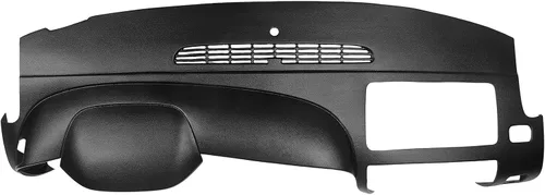 Vista 8 de Kojem Cubierta de tablero compatible con Chevy Silverado LS LT WT GMC Sierra SL SLE WT 2007-2013 con doble guantera, color negro