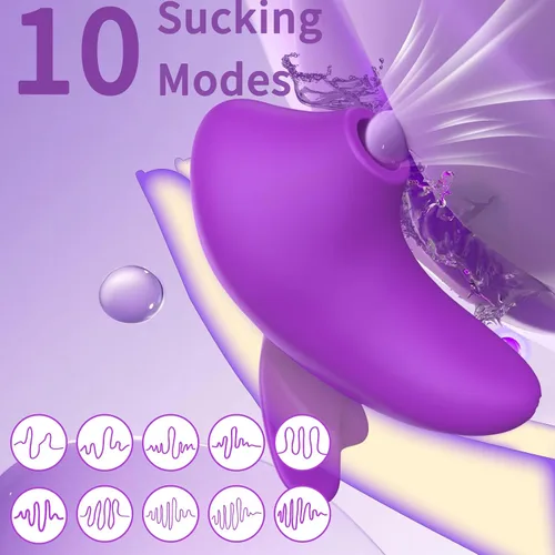 Vista 2 de Vibrador de Succión Juguetes Sexuales para Adultos, Vibradores Clitorales Juguete Sexual con 10 Modos de Succión, Juguetes para Adultos Succionador
