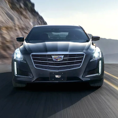 Vista 3 de iPick Image Hecho para Cadillac Crest nuevo logotipo de metal 3D placa de acero inoxidable negro