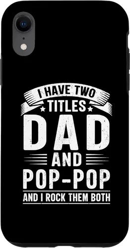 Vista 25 de I Have Two Titles Dad and Pop-Pop Funny Father's Day Grandpa Case for iPhone 17