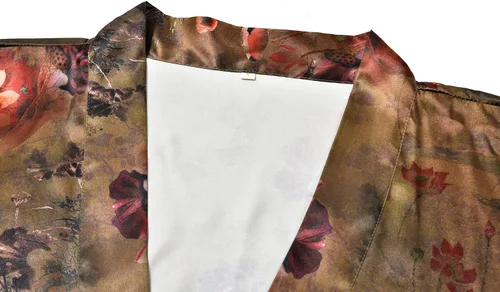 Vista 3 de PENGEE Bata larga tipo kimono para mujer, bata de baño con estampado floral, camisón de boda, suave y ligero