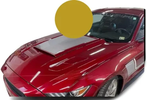 Vista 10 de Calcomanía de rayas para capó, compatible con Ford Mustang 2015-2019 Roush GT Shelby Racing Style Modificado Exterior Stripe Decal (rojo)