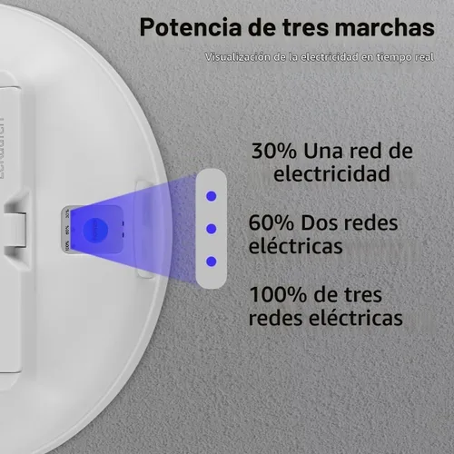 Vista 4 de Linterna solar que acampa 126 LED, luz colgante recargable de la tienda