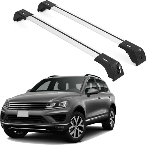 Vista 13 de ERKUL Barras Transversales de Techo para Mazda CX9 CX-9 2016-2023 Barras Transversales de Aluminio con Cierre Antirrobo para Techo Compatible