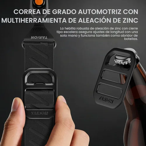 Vista 6 de TARION Correa magnética de liberación rápida para el cuello de la cámara Correa para el cuello negro
