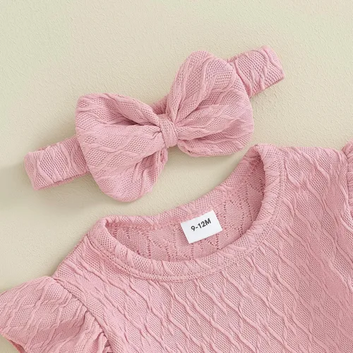 Vista 5 de Conjunto de sudadera unisex de manga larga para recién nacido, ropa de género neutro