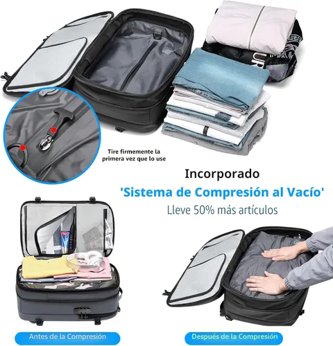 Vista 2 de Viaje de la mochila del vacío de 60L, cerradura TSA, puerto