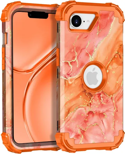Vista 88 de Miqala Funda para iPhone 12, iPhone 12 Pro, que brilla en la oscuridad, tres capas, resistente a los golpes, protección de plástico duro + funda