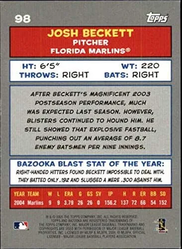 Vista 2 de 2005 Bazooka Minis #98 Josh Beckett - NM-MT
