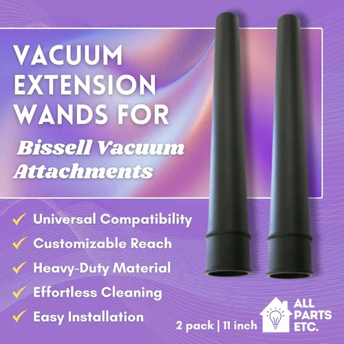 Vista 2 de Varitas de extensión de vacío para accesorios y accesorios de vacío Bissell, tubos de vacío de 11 pulgadas y piezas de repuesto compatibles