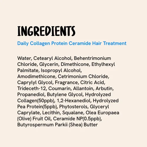 Vista 7 de Tratamiento diario de ceramida con proteína de colágeno para cabello seco y dañado, mascarilla acondicionadora profunda con colágeno hidrolizado