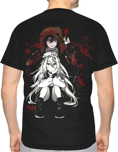 Vista 7 de Anime Angels-of-Death T-Shirt Man's Fashion Round Neck Cotton T-Shirts Summer Short Sleeve Tee