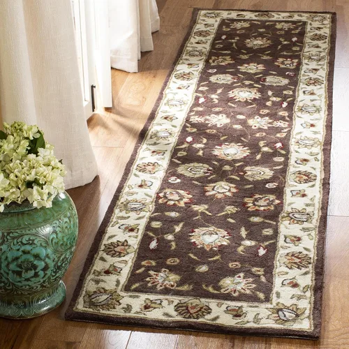Vista 23 de SAFAVIEH Total Performance Collection - Alfombra decorativa, 2 x 3 pies, marrón y marfil, oriental, enganchada a mano, no desprende pelusa