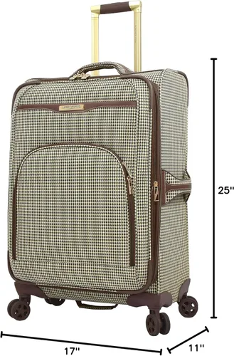 Vista 6 de London Fog Oxford III - Juego de 2 piezas (bolsa de cabina y 25 pulgadas giratoria), color verde oliva, Verde -Oliva, London Fog Oxford Iii - Juego
