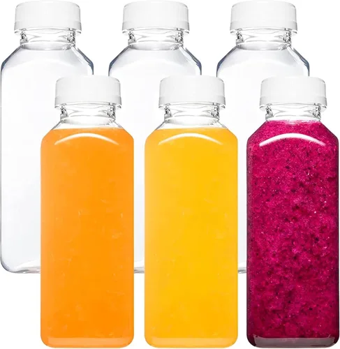 Vista 9 de Norcalway 10 botellas de plástico de 2 onzas con tapas – Ginger Shot – Apto para congelador, a prueba de fugas, sin BPA, botellas de viaje pequeñas