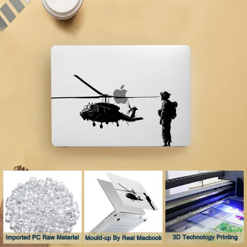 Vista 3 de Funda para laptop para MacBook Air de 11 pulgadas 2015 2014 2013 2012 2011 2010 A1465 A1370, diseño de plástico, duradero, protector de computadora