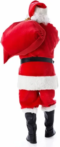 Vista 4 de SINCETHEN Disfraz de Papá Noel para hombre, 10