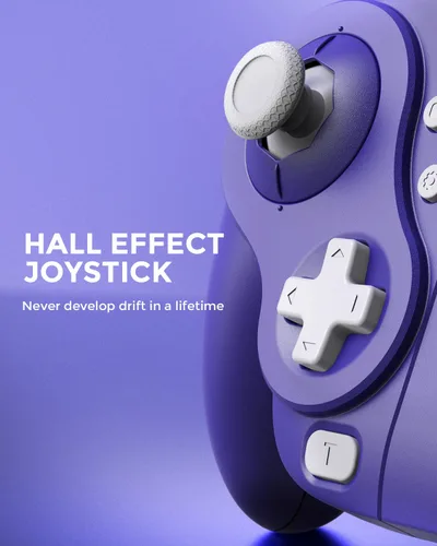 Vista 2 de NYXI Wizard Switch Gamecube Controller for Nintendio SwitchSwitch OLED, Wireless Gamecube Controller with Hall Effect Joystick, Programmable