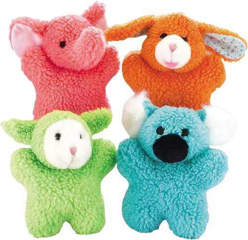 Vista 3 de Zanies Cuddly Berber - Juguetes de conejo para bebé, color naranja, 8 pulgadas