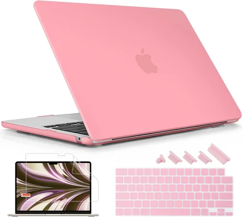 Vista 13 de Funda rígida de plástico compatible con MacBook Air de 15 pulgadas M3 A3114 M2 A2941 Releae 2024 2023, funda rígida de plástico con cubierta