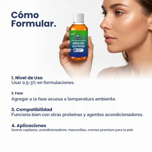Vista 8 de Proteína de seda hidrolizada, 4.06 onzas líquidas, grado cosmético