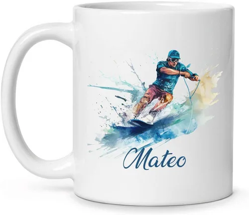 Vista 19 de Taza de café personalizada para nadador, regalo para equipo de natación, taza de cerámica blanca personalizada con nombre nadador, taza de té
