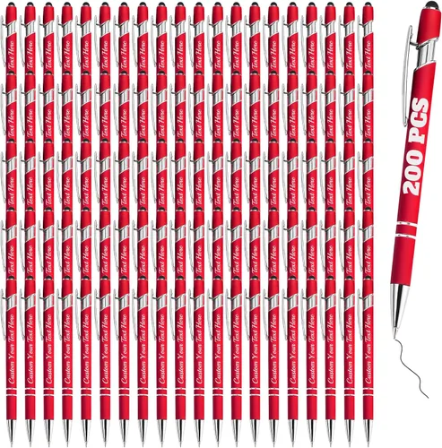 Vista 95 de Bolígrafos personalizados a granel 10 con nombre, grabados con punta de lápiz, bolígrafos de bola personalizados de escritura suave, regalos