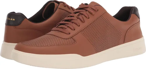 Vista 7 de Cole Haan Tenis modernos Crosscourt para hombre, Optic White - Lava fundida