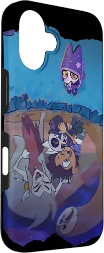 Vista 3 de Funda para iPhone 16 Adorable tiny demon with skull mask and horns
