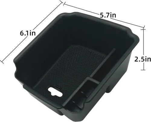 Vista 3 de Compatible con VW Tiguan 2018 2019 2020 2021 2022 2023 2024 y 2022 2023 2024 VW Taos Organizador de bandeja de consola central Inserto ABS Caja