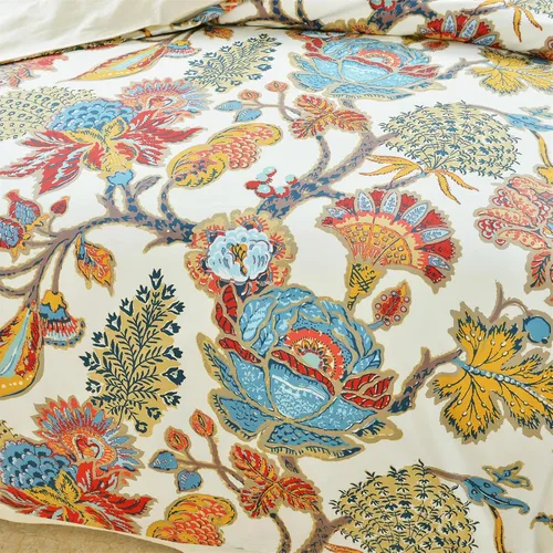 Vista 109 de ABREEZE Juego de funda de edredón tamaño individual con cierre de botón, 100% algodón egipcio, juego de ropa de cama floral de granja, color rosa, 3