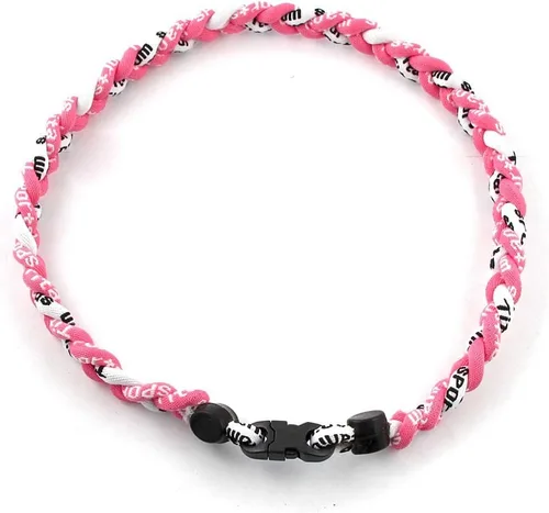 Vista 4 de MapofBeauty Dos colores moda tres trenzado cuerda Tornado collar