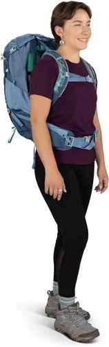 Vista 14 de Osprey Sirrus 24L Mochila de Senderismo para Mujeres - Mochila de Día Ajustable con Cubierta Impermeable para Lluvia y Bolsillos para Botellas, Gris