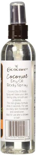 Vista 2 de Cococare Spray corporal de aceite seco de coco de 6 onzas - Spray de aceite de tamaño de viaje para una piel sana