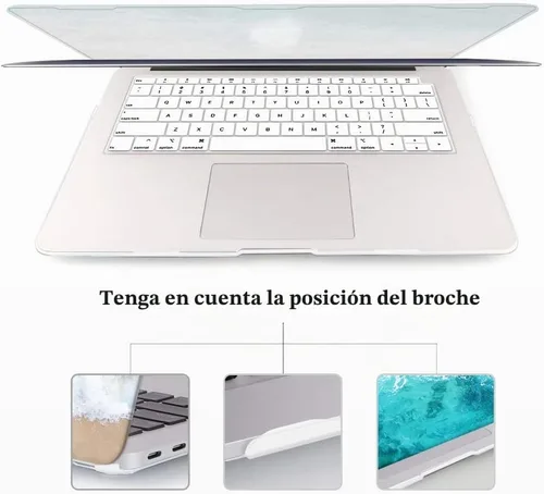 Vista 5 de iCasso - Funda para MacBook Air de 13 pulgadas 2020 M1 A2337 Beach Playa